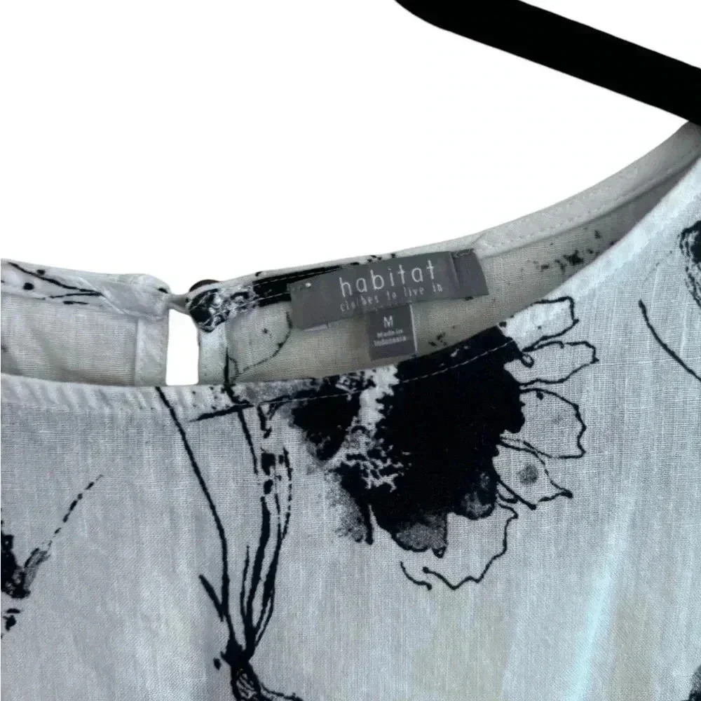 Habitat Sketched Floral Pocket Dress White Size M - Picture 7 of 15